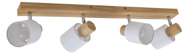 Plafoniera Lindby, Wanessa, dimmerabile, Legno, Soggiorno, Legno, Moderno
