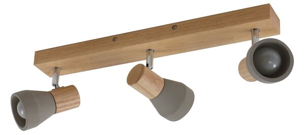 Plafoniera Lindby, Filiz, dimmerabile, Grigio, Camera da letto, Cemento, Scandinavo