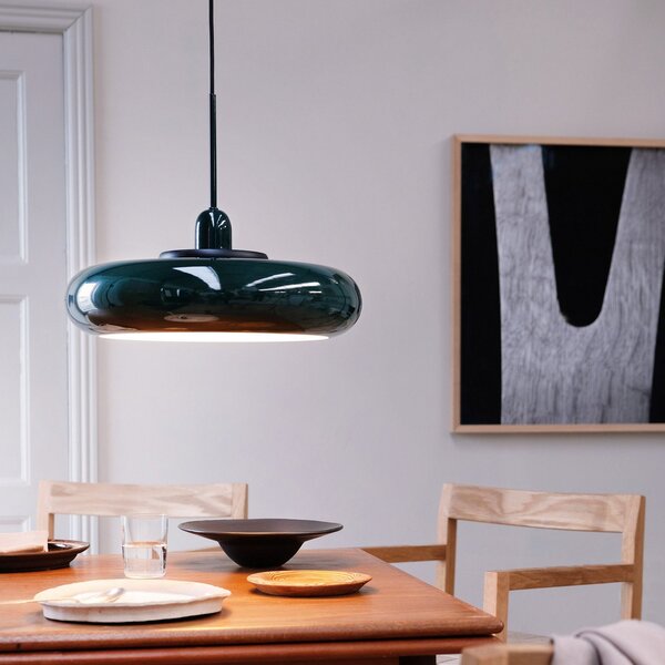 Lampada a sospensione Dyberg Larsen, Planet, dimmerabile, Verde, Soggiorno, Metallo, Design