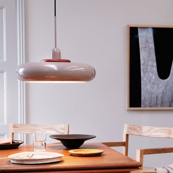 Lampada a sospensione Dyberg Larsen, Planet, dimmerabile, Bianco, Soggiorno, Metallo, Design
