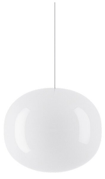 Lampada a sospensione Lodes, dimmerabile, Bianco, Sala da pranzo, Vetro