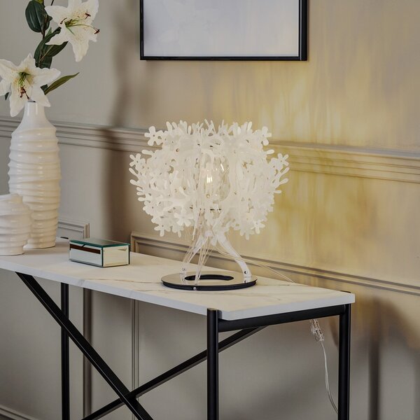 Lampade da tavolo Slamp, FIORELLA, Bianco, Soggiorno, Plastica, Design