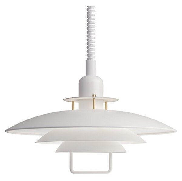Lampada a sospensione Belid, dimmerabile, Bianco, Sala da pranzo, Metallo
