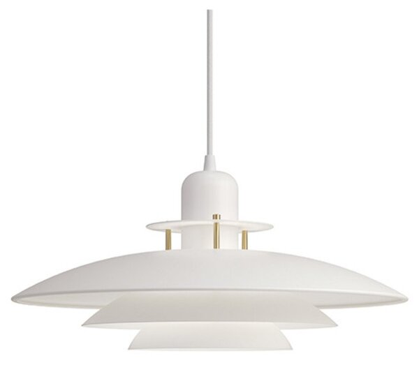 Lampada a sospensione Belid, dimmerabile, Bianco, Sala da pranzo, Metallo