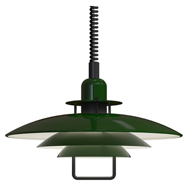 Lampada a sospensione Belid, dimmerabile, Verde, Sala da pranzo, Metallo