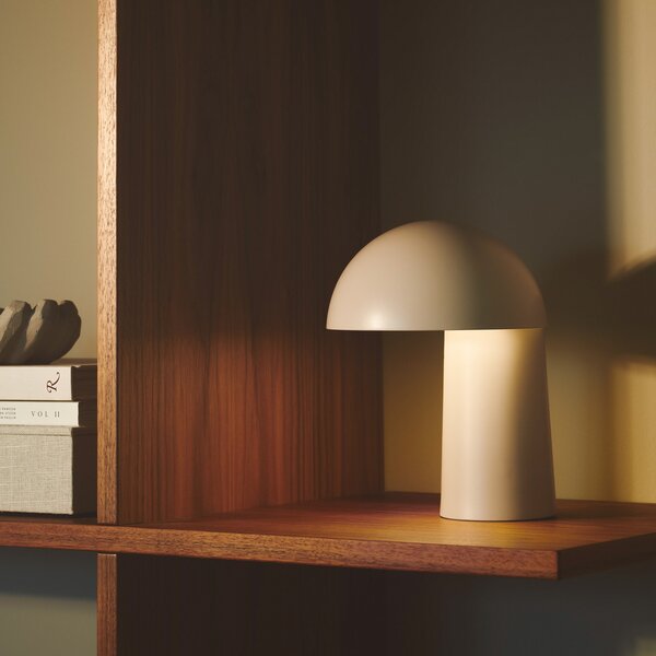 Lampade da tavolo DFTP by Nordlux, Faye Portable, dimmerabile, Beige, Soggiorno, Metallo, Scandinavo