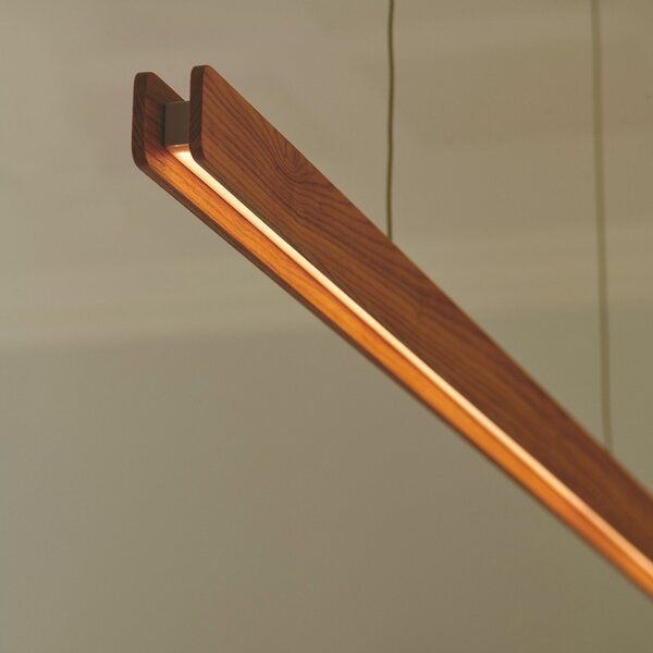 Lampada a sospensione Nordlux, Ilgas, dimmerabile, Legno, Sala da pranzo, Legno