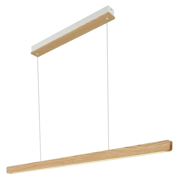 Lampada a sospensione Nordlux, Ilgas, dimmerabile, Legno, Sala da pranzo, Legno