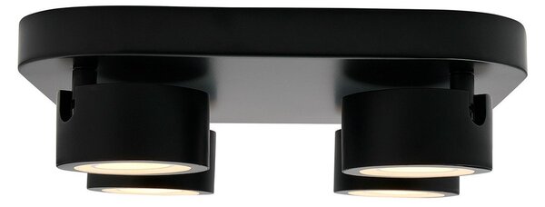 Plafoniera Nordlux, Clyde, dimmerabile, Nero, Corridoio, Metallo