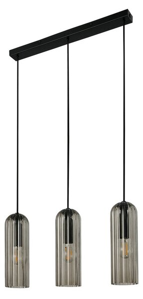Lampada a sospensione Nordlux, Miella, dimmerabile, Nero, Sala da pranzo, Vetro