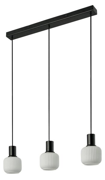 Lampada a sospensione Nordlux, Milford Mini, dimmerabile, Nero, Sala da pranzo, Metallo