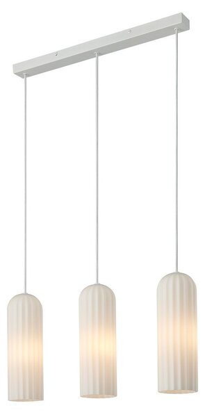 Lampada a sospensione Nordlux, Miella, dimmerabile, Bianco, Sala da pranzo, Vetro