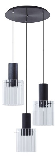 Lampada a sospensione Lucande, EIrian, dimmerabile, Trasparente, Soggiorno, Vetro, Moderno