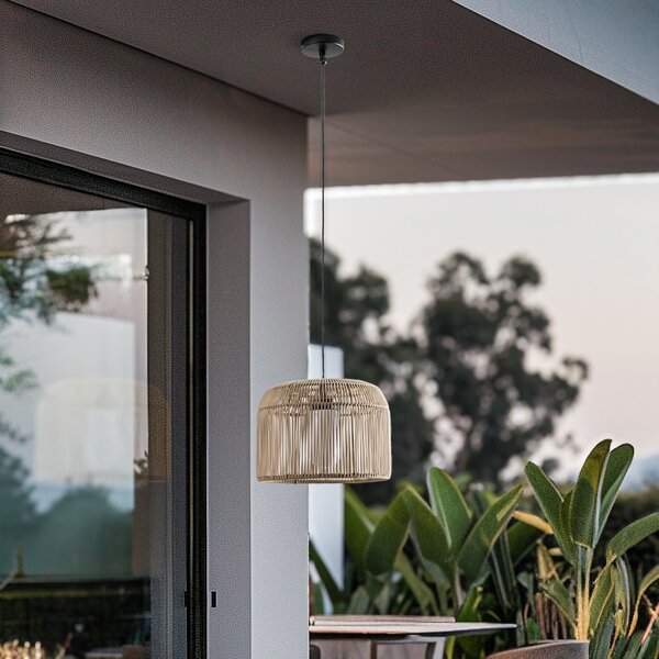 Lampada a sospensione Lucande, Solvindor, dimmerabile, Verde, Plastica, Scandinavo