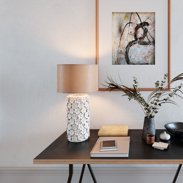 Lampade da tavolo By Rydéns, Fiore, Beige, Soggiorno, Ceramica
