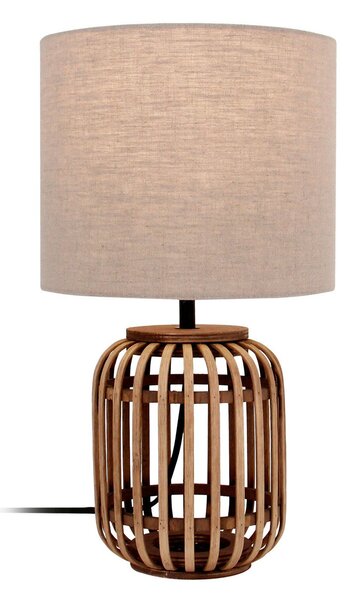 Lampade da tavolo Lindby, Marzanna, Legno, Soggiorno, Tessuto / Tessile, Boho