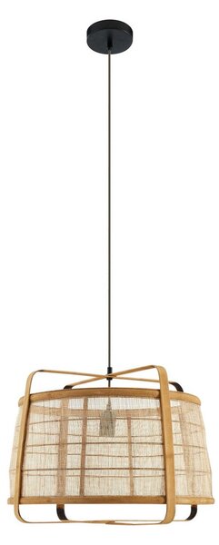 Lampada a sospensione Lindby, Liriana, dimmerabile, Legno, Soggiorno, Bambù, Campagna / rustico