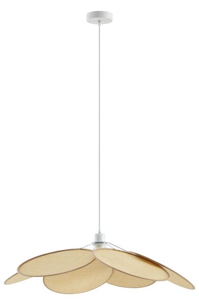 Lampada a sospensione Lindby, Astraia, dimmerabile, Beige, Soggiorno, Tessuto / Tessile