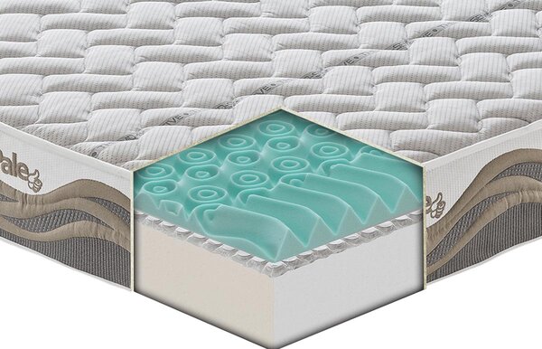 Materasso Pale Special in MyMemory Foam e micromolle con tessuto Termosensitive sfoderabile 80x190 - Singolo (Standard)
