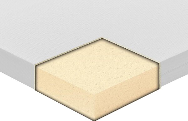 Materasso Bordeaux schiumato ad acqua sfoderabile 80x190 - Singolo (Standard)