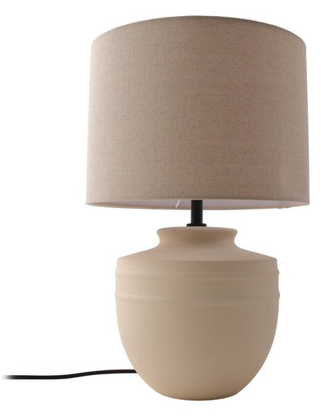 Lampade da tavolo Lindby, Thalassia, Beige, Sala da pranzo, Ceramica, Moderno