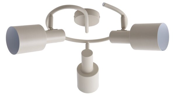 Plafoniera Lindby, Ovelia, dimmerabile, Beige, Soggiorno, Metallo, Moderno