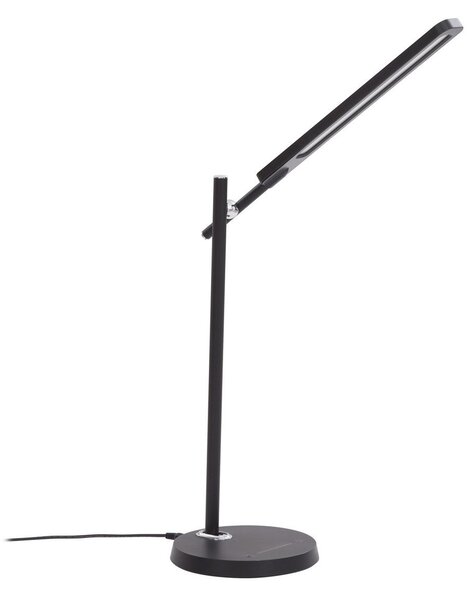Lampade da tavolo Lindby, Valtorin, dimmerabile, Nero, Studio / Ufficio, Plastica, Moderno
