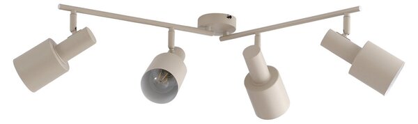 Plafoniera Lindby, Ovelia, dimmerabile, Beige, Soggiorno, Metallo, Moderno