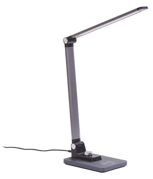 Lampade da tavolo Lindby, Valtaris, dimmerabile, Metallizzato, Studio / Ufficio, Plastica, Moderno