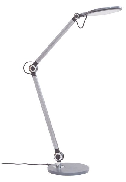 Lampade da tavolo Lindby, Nyxaris, dimmerabile, Grigio, Studio / Ufficio, Plastica, Moderno