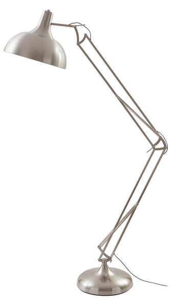 Lampada da terra Lindby, Leia, Metallizzato, Studio / Ufficio, Metallo, Moderno