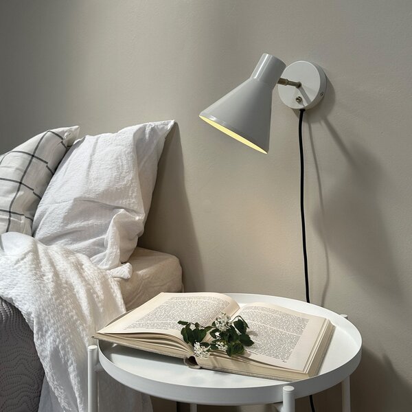 Applique da parete Dyberg Larsen, Sleep, Bianco, Soggiorno, Metallo, Design