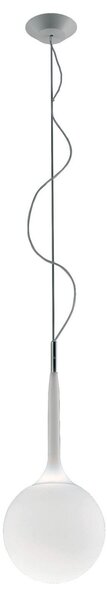 Lampada a sospensione Artemide, Castore, dimmerabile, Bianco, Soggiorno, Vetro, Design