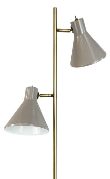Lampada da terra Dyberg Larsen, Sleep, Grigio, Soggiorno, Metallo, Design