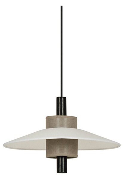 Lampada a sospensione Forestier, Thésée, dimmerabile, Bianco, Sala da pranzo, Tessuto / Tessile