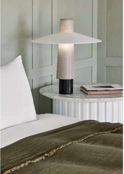 Lampade da tavolo Forestier, Thésée, Bianco, Soggiorno, Tessuto / Tessile, Boho