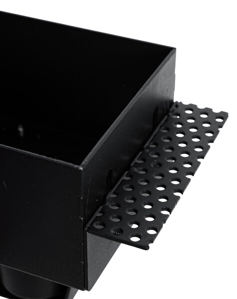Set di 6 faretti incasso neri GU10 70mm senza cornice - Oneon