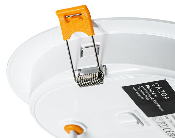 Set di 6 faretti da incasso bianchi 14,5 cm con LED regolabile in Kelvin con interruttore DIP - Stephanie