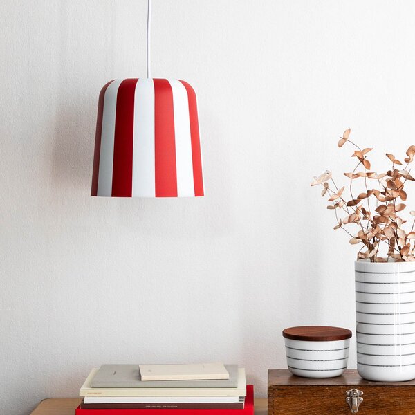 Lampada a sospensione Dyberg Larsen, Gry, dimmerabile, Rosso, Soggiorno, Metallo, Scandinavo