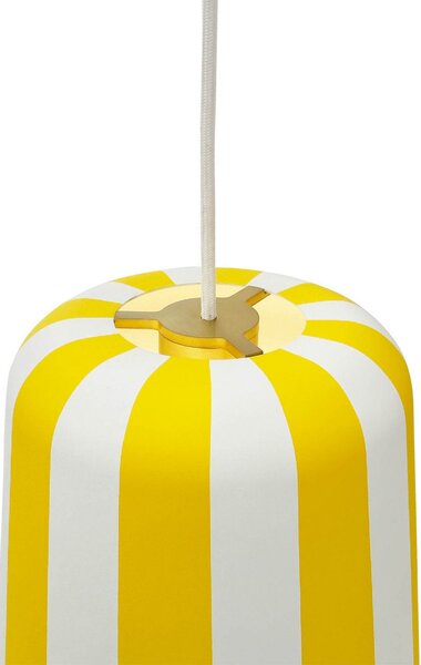 Lampada a sospensione Dyberg Larsen, Gry, dimmerabile, Giallo, Soggiorno, Metallo, Scandinavo