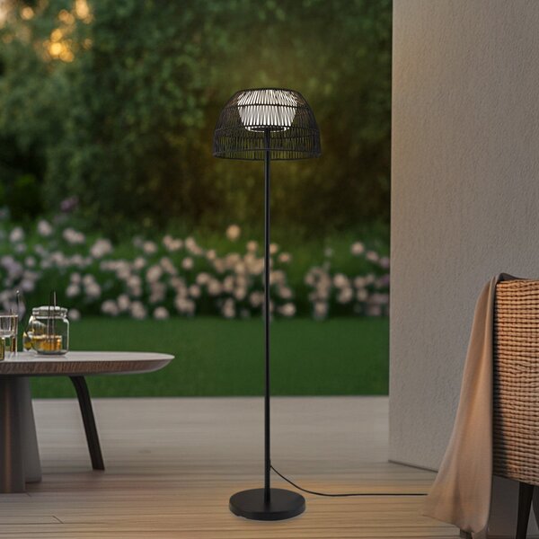 Lampade da esterno Lucande, Heribio, Nero, Balcone, Metallo, Moderno
