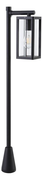 Lampade da esterno Lucande, Siveta, dimmerabile, Nero, Terrazza, Alluminio, Moderno