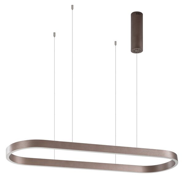 Lampada a sospensione Lucande, Melinay, dimmerabile, Marrone / Ruggine, Cucina, Alluminio, Moderno