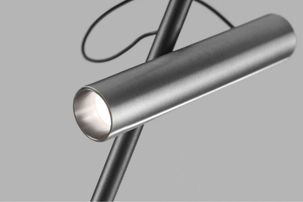 Lampade da tavolo LIGHT-POINT, dimmerabile, Metallizzato, Soggiorno, Alluminio