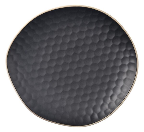 Piatto da portata nero in gres Tea Time – Orion