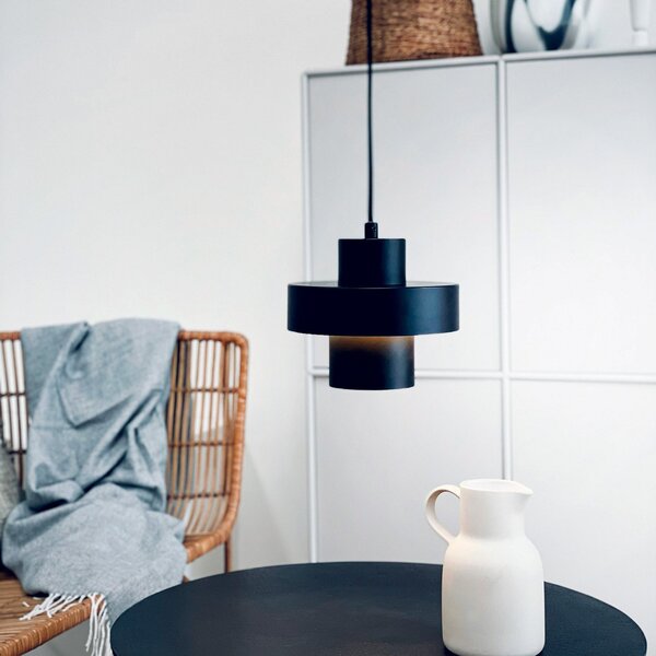 Lampada a sospensione Dyberg Larsen, Stoke, dimmerabile, Nero, Soggiorno, Metallo, Design