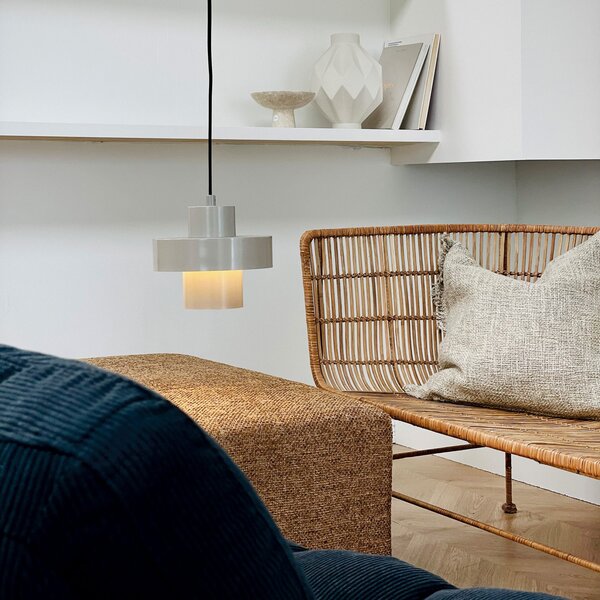 Lampada a sospensione Dyberg Larsen, Stoke, dimmerabile, Grigio, Soggiorno, Metallo, Design