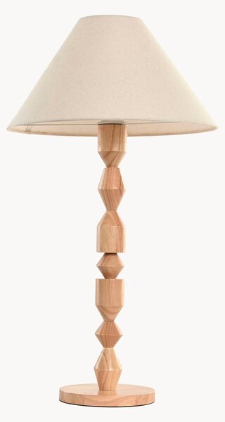 Lampada da tavolo con paralume in lino Orleno