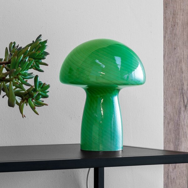 Lampade da tavolo Dyberg Larsen, Mushroom, Verde, Soggiorno, Vetro, Design
