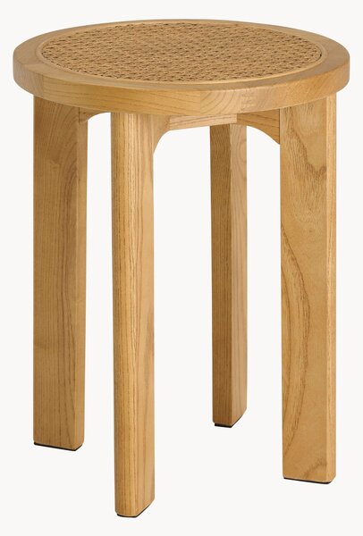 Sgabello in legno di frassino con intreccio viennese Callut